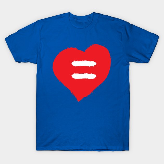 Equality Heart T-Shirt by FeministShirts